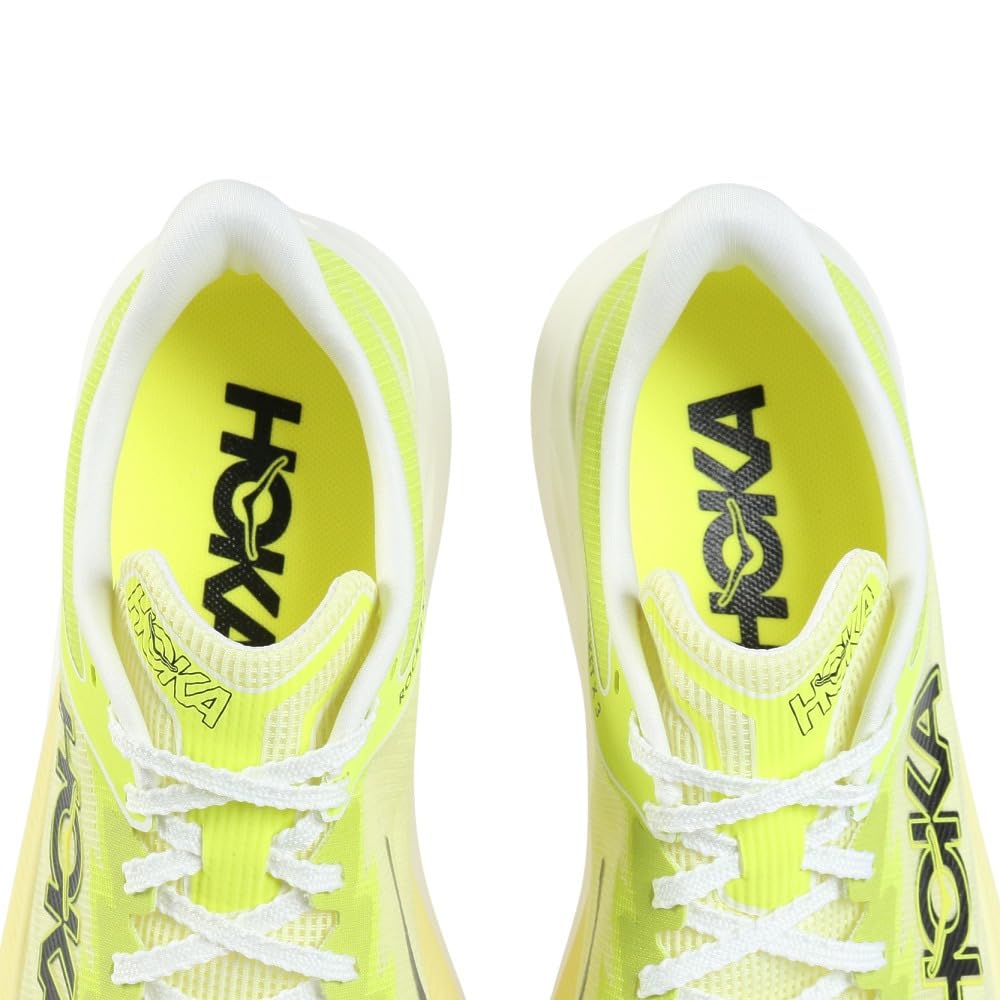 HOKA Rocket X 3 Running Training Club Sneakers Shoes, Shoes, Activities, Yellow, 1168724-SNLG (Yellow/27.0/Men's, Women's)