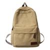 Canvas Bag Men'S Casual Backpack Fashion Trendy Simple Versatile Backpack Female Student Schoolbag