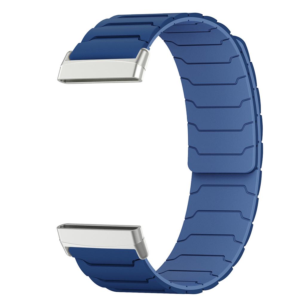 Magnetic loop strap for Fitbit watch versa 4/3 two color silicone band for versa 2/1 sport Bracelet replacement Wristband