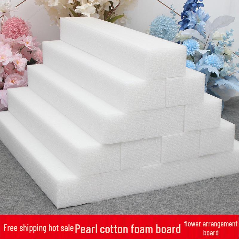 High-Density Wedding Floral Arrangement Board with Fake Flowers and EPE Pearl Cotton