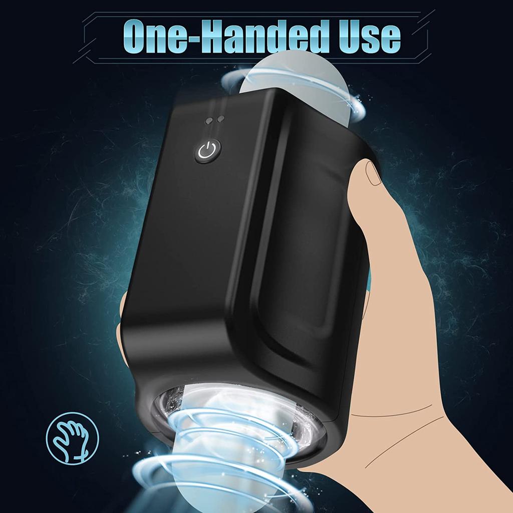 Automatic Rotation Male Masturbator Cup Double Channel Soft Silicone Reality Vagina Masturbation Machine Adult Sex Toys for Men