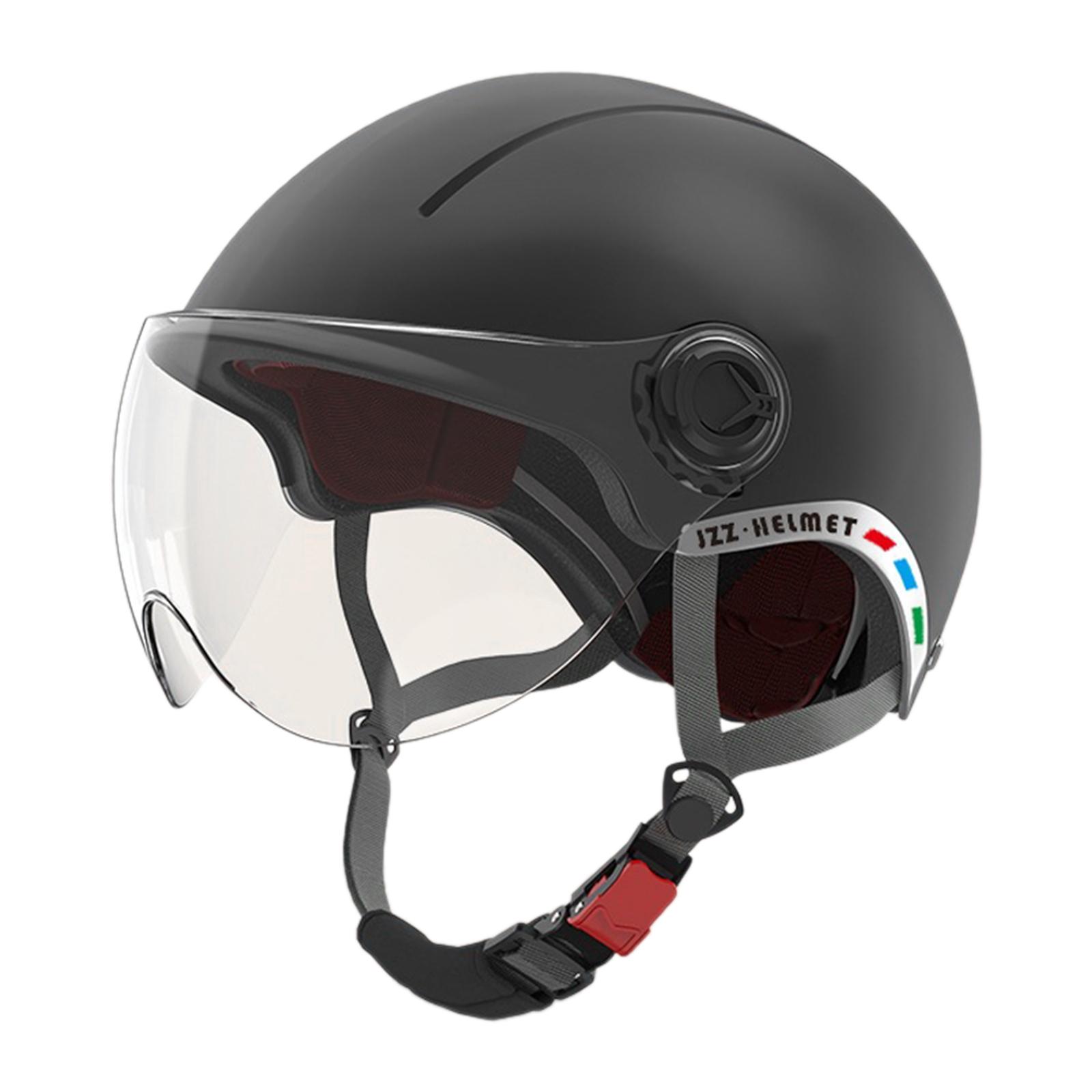 

Шлем для электромобиля со съемной подкладкой, взрослый велосипедный шлем для езды на мотоцикле, шлем для горного велосипеда, скутера, 55-63 см чёрный