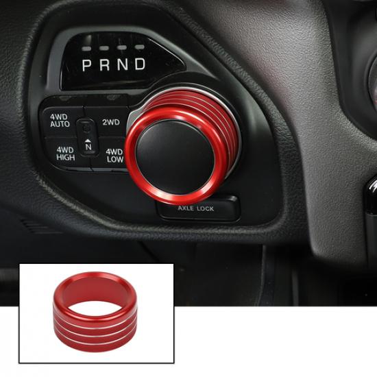 Center Gear Shift Switch Button Knob Trim For Dodge RAM 1500 18+ High Versio Red