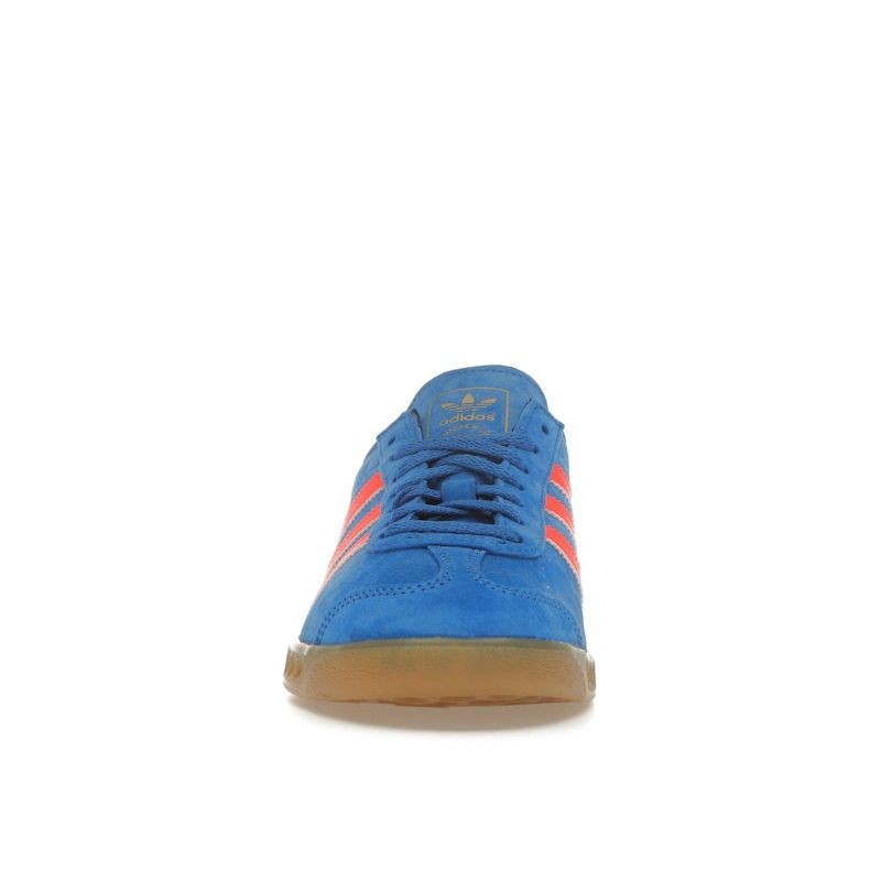 Adidas Hamburg Blue Bird Solar Orange Women Sneakers Gum IH5471