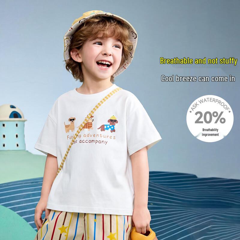

ASK JUNIOR Kids 7A Anti-Bacterial Breathable Print T-Shirt 90