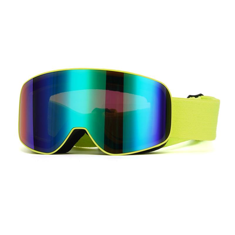 Large Spherical Double-layer Anti-fog Ski Goggles, Sports Sunglasses, Large Frame Outdoor Mountaineering Adult Goggles, Suitable for Myopia