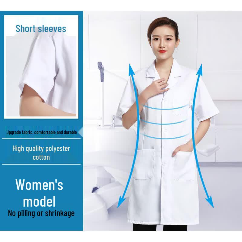 Junyou Professional White Lab Coat Uniform L (165-170)