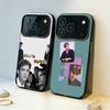 C-Cillian M-Murphy Actor Phone Case For iPhone17,16,15,14,13,12,11,Pro,MAX Gray Matte Silicone Black Cover