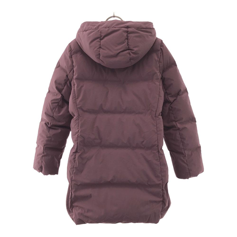 Uniqlo Nahtloser Daunen-Shorts-Mantel L Lila Doppelreißverschluss Damen Gebraucht
