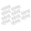 10 Finger Toothbrushes for Toddlers, with Box, Transparent Shell