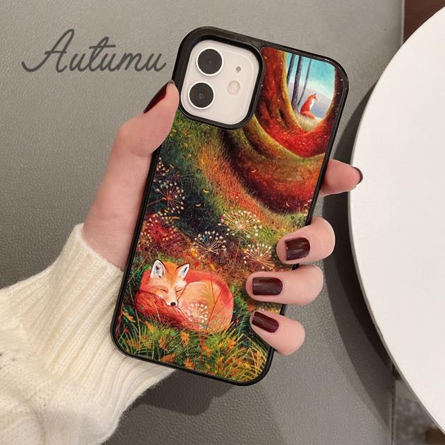 Urocze kreskówkowe zwierzątko Czerwone etui foArt na telefon dla iPhone 11 12 13 14 Pro Max mini XR XS SE 2020 7 8 Plus Galaxy S21 S22 Pokrowiec skorupa