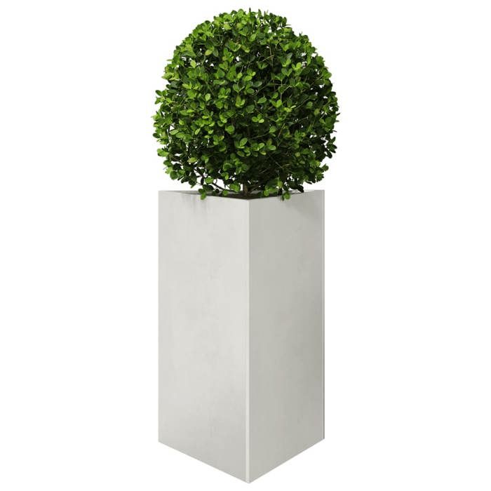 VidaXL Jardinière triangulaire 50x43x75 cm acier inoxydable, jardinière d'extérieur, boîte à fleurs, boîte de jardin, 851179