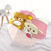 Rilakkuma,Bear Friends Automatic Folding Umbrella Simple 8 Rib Design, Bright Cartoon Pattern, Durable Iron Frame, Suitable For Travel, Outd