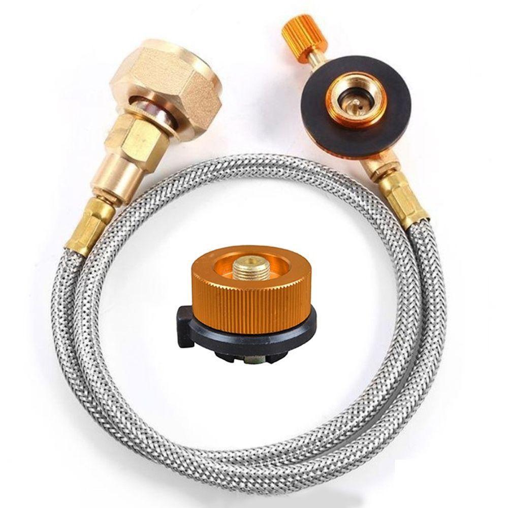 

1 комплект Російський Німецький Стандарт Газова Плита Аксесуари Обладнання для Кемпінгу на Відкритому Повітрі Set