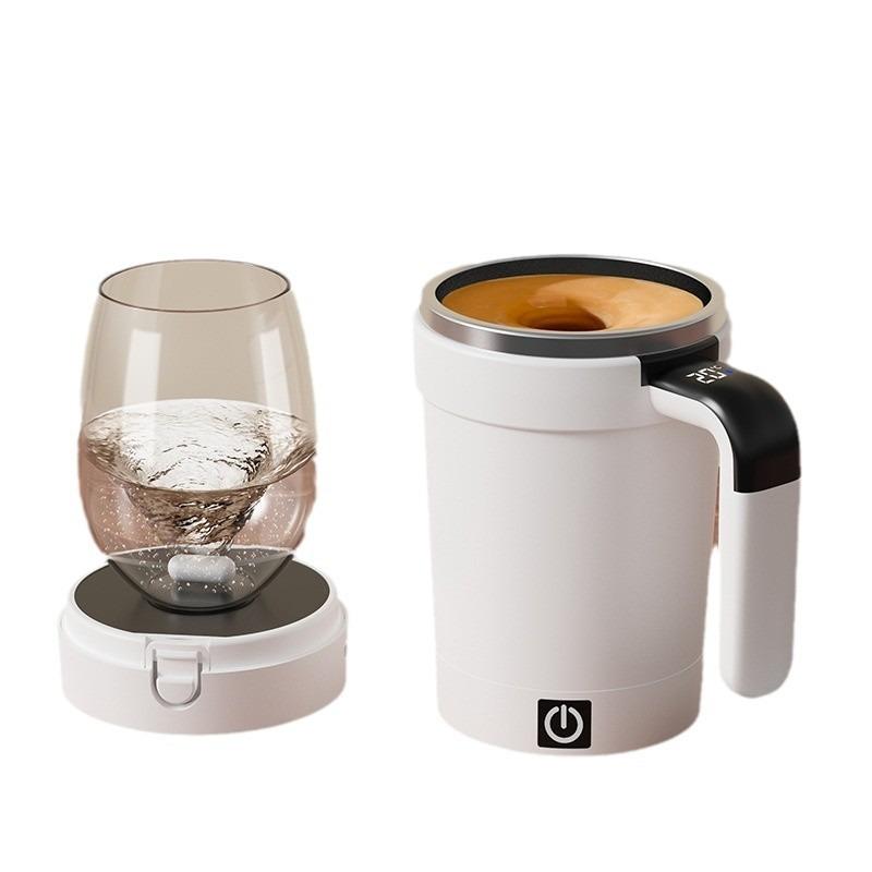 Smart Temperature Control Magnetic Auto Stirring Cup Electric Portable Coffee Mug Shaker Bottle Fitness Protein Mixer Cup