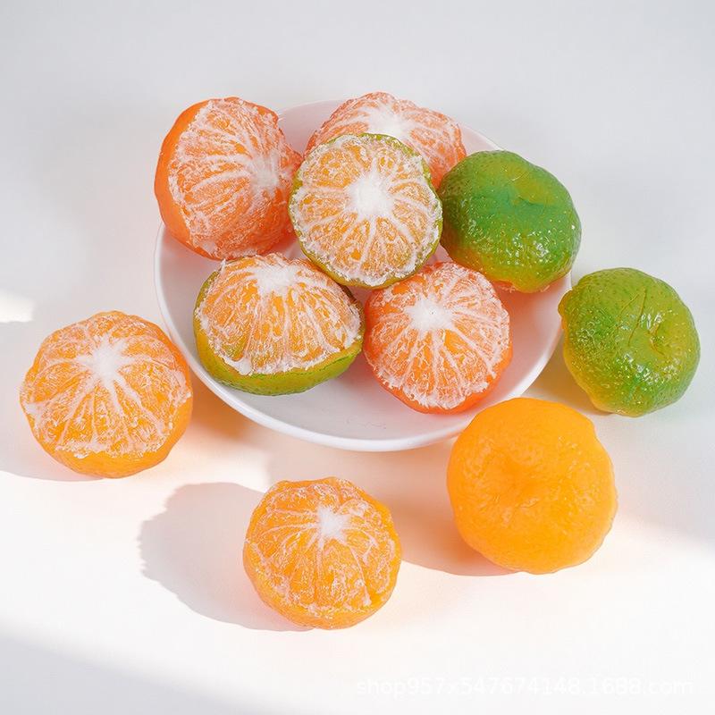 Realistic Satsuma Orange Model for Art and Sketching Practice 4cm Yellow Satsuma Model 1pc