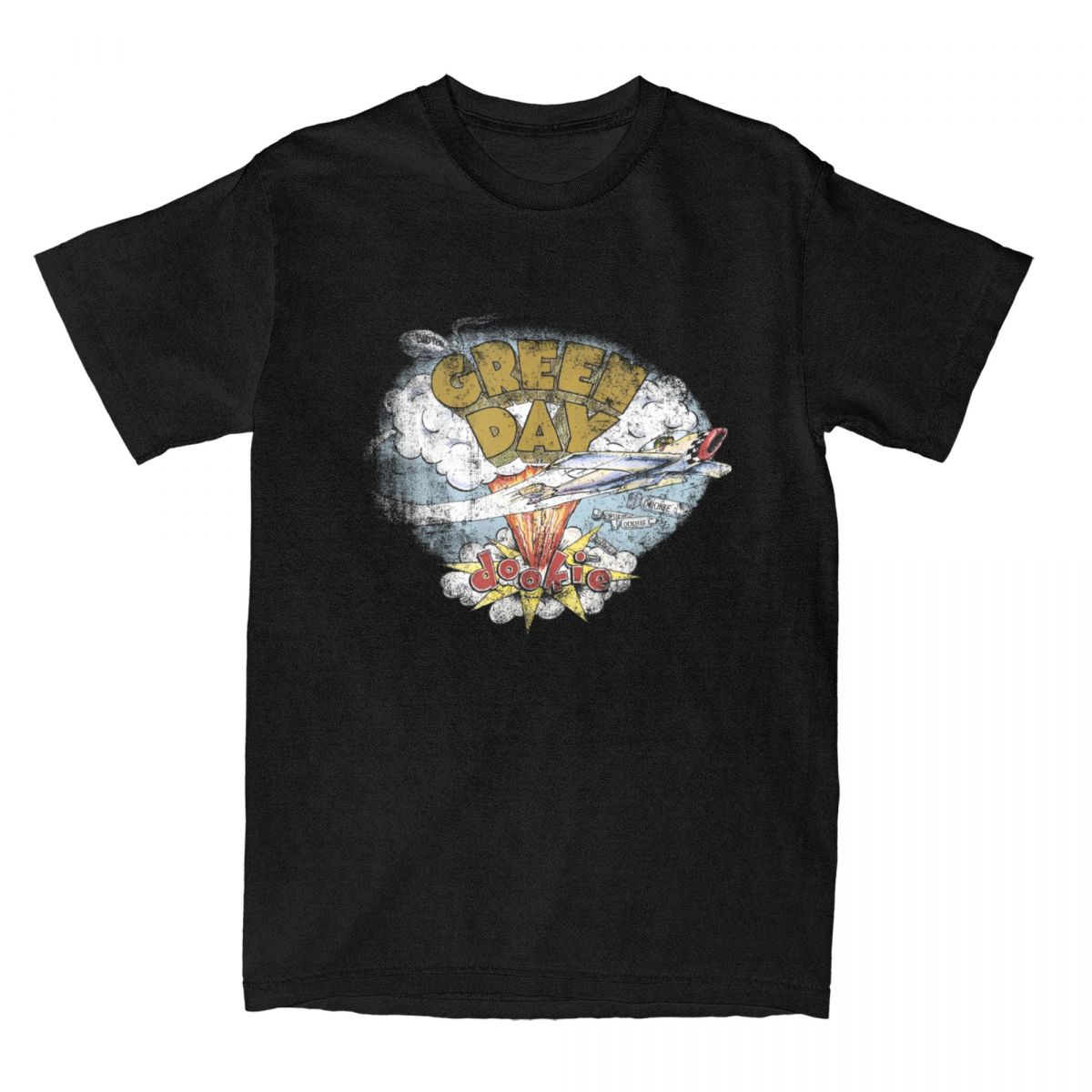 

Streetwear T Shirt Rock Band Green Days Fresh Dookie Cotton TShirts Trending Tee Shirt for Man Breathable Y2K Short Sleeve Tees S