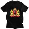 Wappen von Amsterdam T-Shirt für Herren Kurzarm Freizeit T-Shirt Niederlande Niederländisch Stolz T-Shirt Lockerer Schnitt Reines Baumwoll-T-Shirt