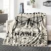 Mystic Butterfly Moon Phases Magic Gift Customizable Blanket Personalized Text Comfortable Great For Sofa Couch Office Bed Picnics Four Seasons