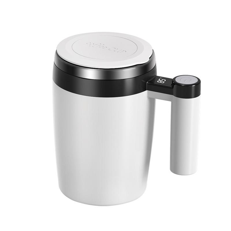 Smart Electric Magnetic Stirring Cup: Portable Coffee, Protein, and Milk Mixer