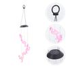 Flamingo Decorative Lights Solar Wind Chime Lamp Hanging Lanterns Outdoor Garden Fence Glow Night Melody Sensor Easy Install