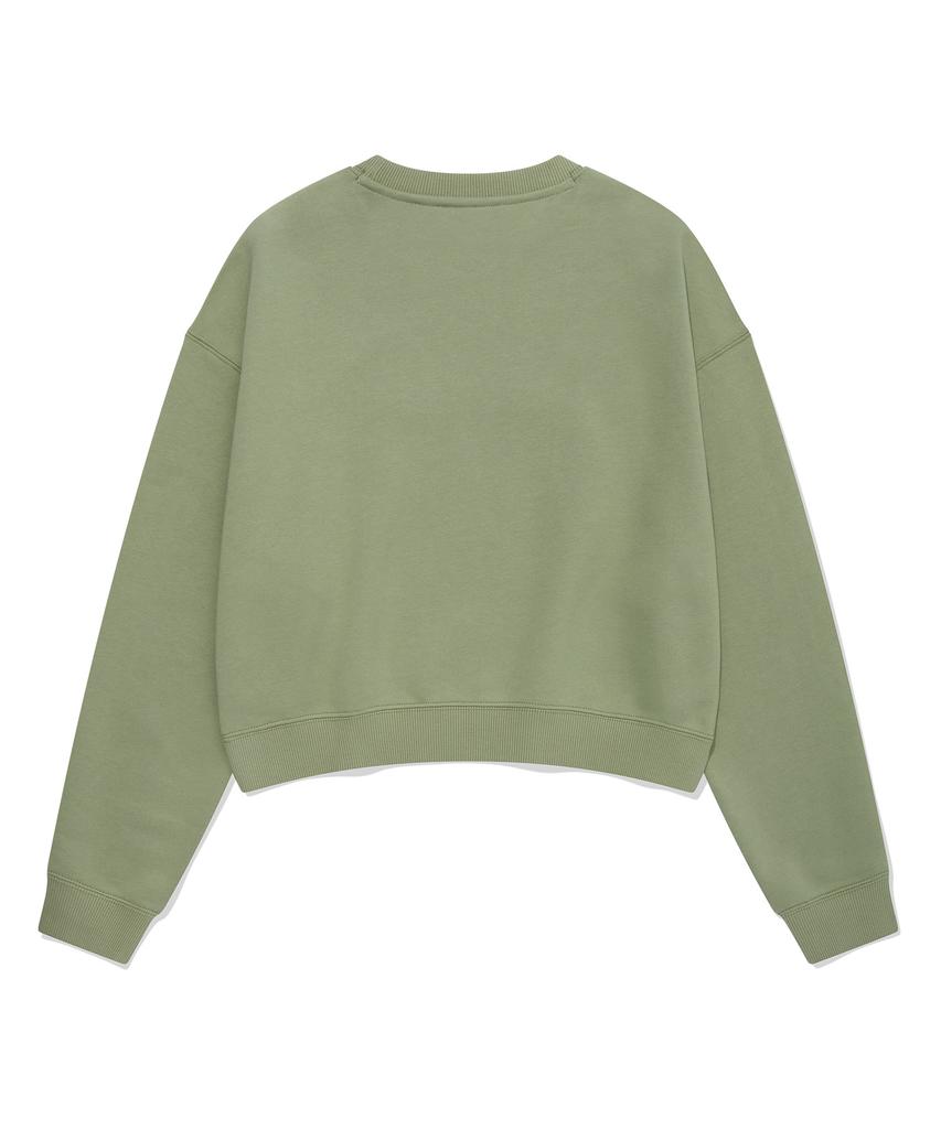 COVERNAT WOMAN Cooper Logo Sweatshirt Sage Green