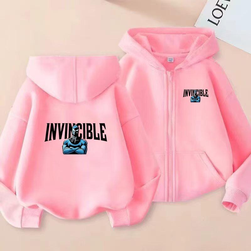 The Latest Best-selling Children's Sports Sweatshirt in Shaolin Animation Printed Hooded Zip-Up Shirt for Boys Girls Aged3-13
