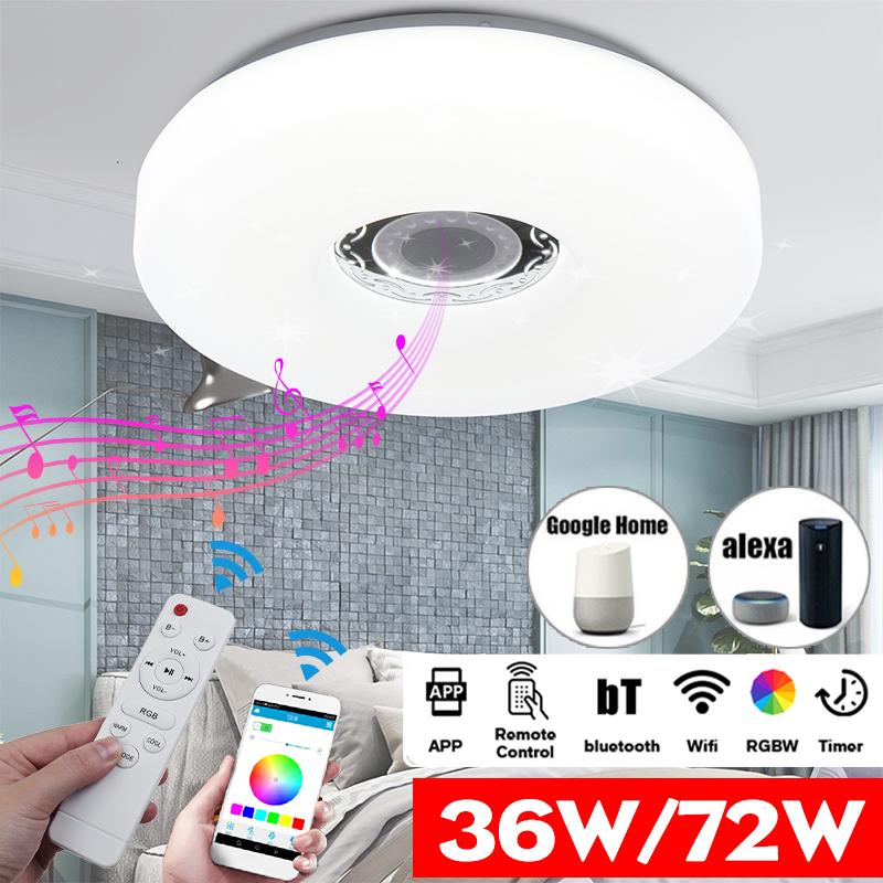 Wifi Led Ceiling Light Lamp 72w 36w Rgb Flush Mount Round Starlight With Bluetooth Speaker Dimmable Color Changing At A Low S On Joom E Commerce Platform Wifi Led Ceiling Light Lamp 72w, How To Change Light Bulb In Round Ceiling Fixture