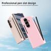 Fold 7 Phone Case with Touch Pen, Hard PC Back Cover Kickstand Phone Cover for Galaxy Z Fold 7/6 with Screen Glass Film