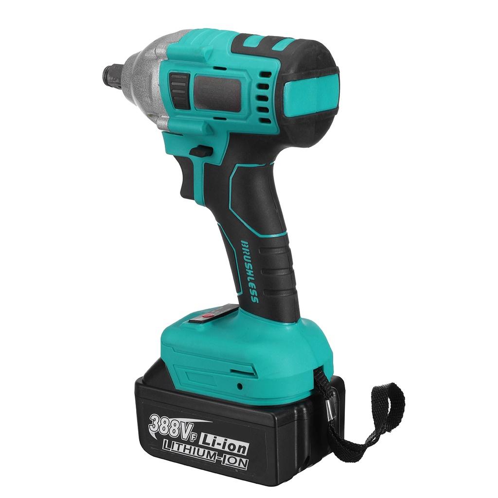 388VF Brushless Electric Screwdriver Cordless Impact Wrench 22800mAh Li-ion Batery 800N.m Torque Wrench Power Tools