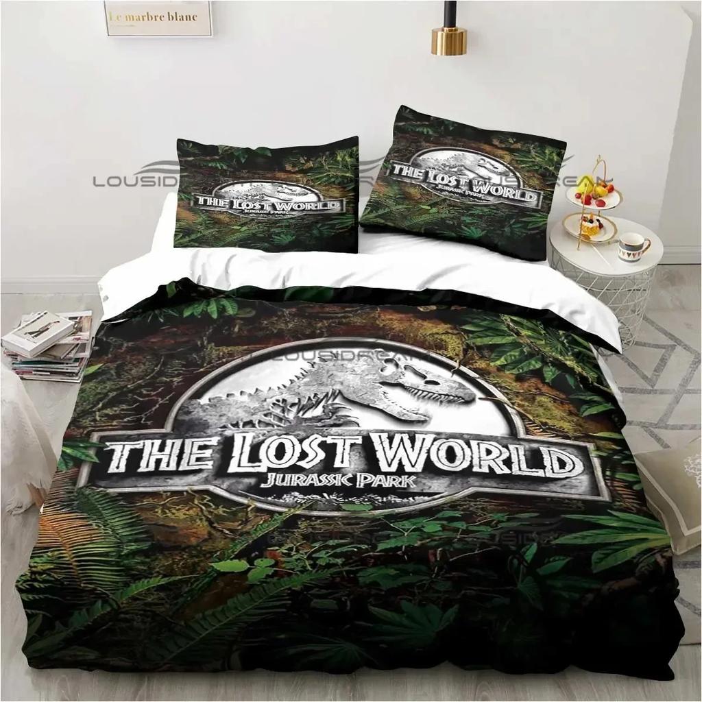 Jurassic Park Bedding Dinasours Twin Bedding Set Duvet Cover Sheet Printed Pillowcase Bed Full Queen King Size Comforter Bedroom
