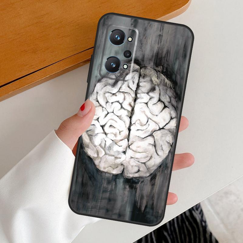 Anatomy Brain For Realme GT7 GT6 15 Pro 10 11 12 13 14 Pro Plus C65 C63 C61 C55 C51 C53 C35 C75 C67 Case