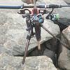 Triangle Fishing Rod Support Adjustable Foldable Fishing Pole Holder Portable Multifunctional for Outdoor Fishing
