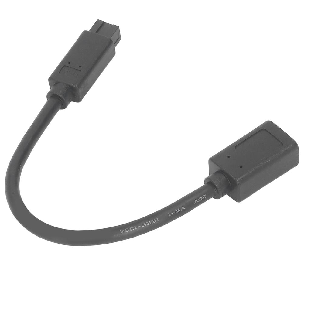 IEEE1394 Firewire Cable 800Mbps 7.9in Long ROSH Standard Female to Male 6Pin to 9Pin Firewire Cable