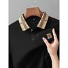 STORN Men's Spring Autumn Fashion Long Sleeved Polo Shirt High-end Boutique Embroidered Top Comfortable Lapel Tops