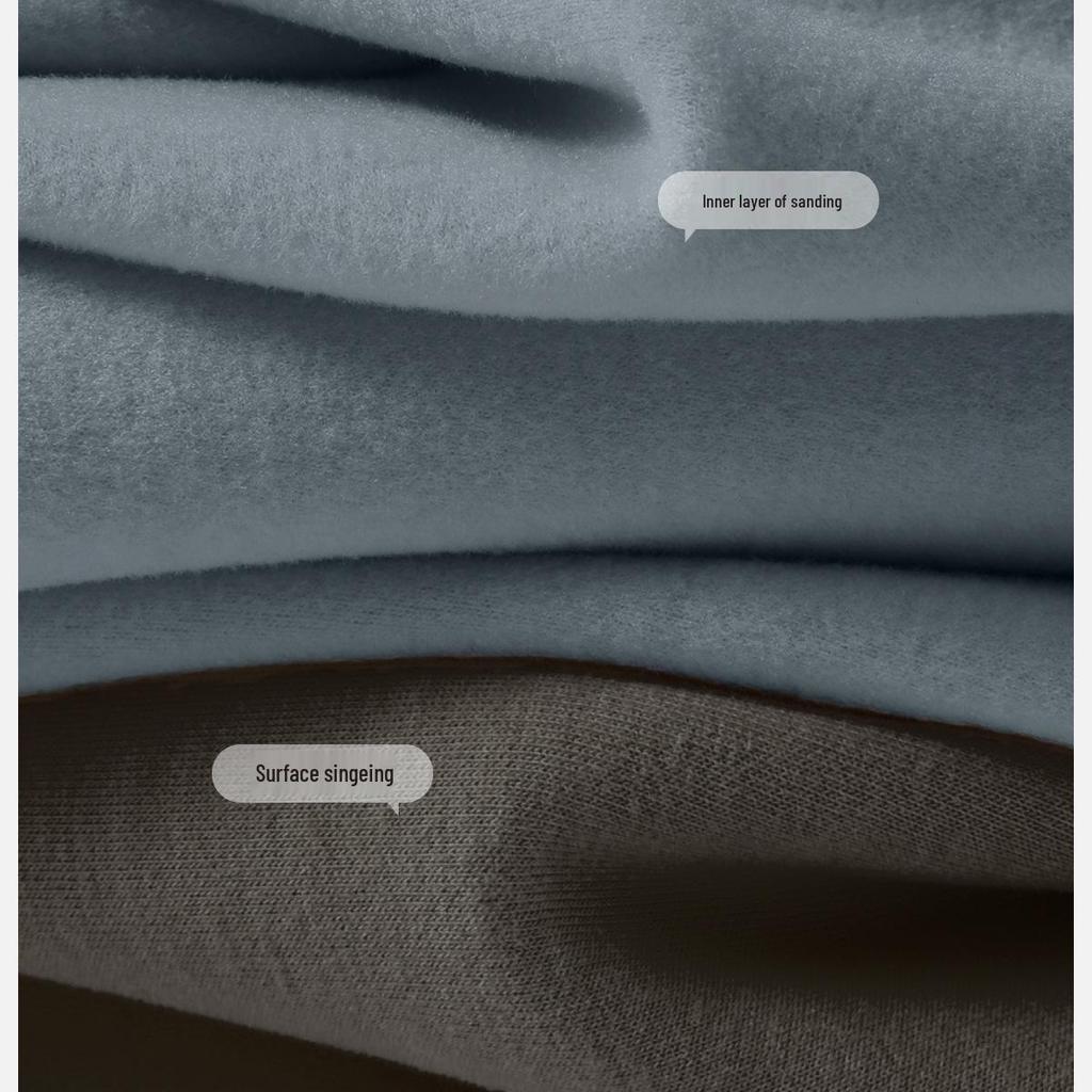 Men's 2025 Wool Silk Protein Thermal Underwear Set - German Velvet, Fleece-Lined, Extra Thick for Autumn