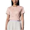 SAUCONY Nathan Bell Series Fashion Simple Pullover Short Sleeve T-Shirt Women Tops Pink SA1259ST42C-PR244