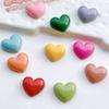10 Pcs New Kawaii Cartoon Sweet Multicolor Peach Heart Resin Scrapbook Diy Decorative Hair Clip, Pendant Jewelry Parts A83