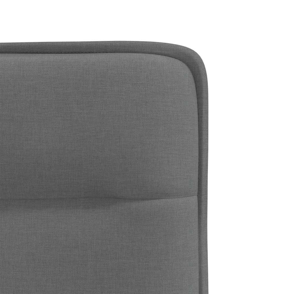 Dining Chairs 2 Pcs Dark Grey Fabric