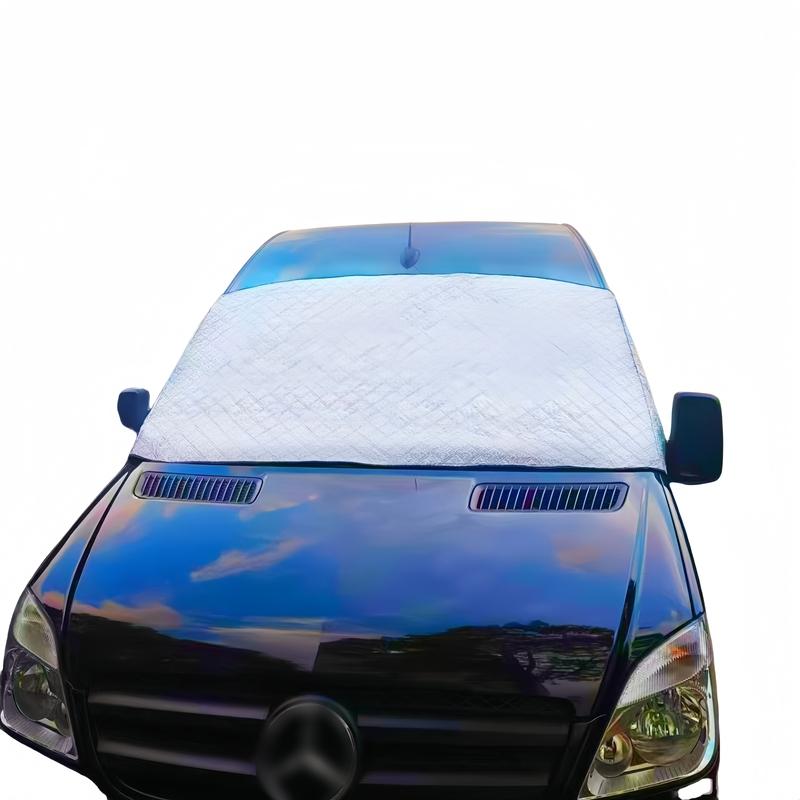 Windshield Cover For Mercedes-Benz Sprinter 2006-2018 / 2018-2025 VW Crafter, 600D Oxford Weatherproof Anti-Theft Snow Cover