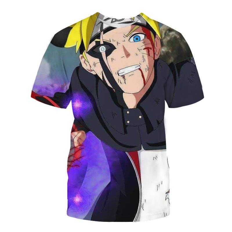 New Youth Four Seasons Breathable Mesh Naruto Men's 3D Printed T-shirt