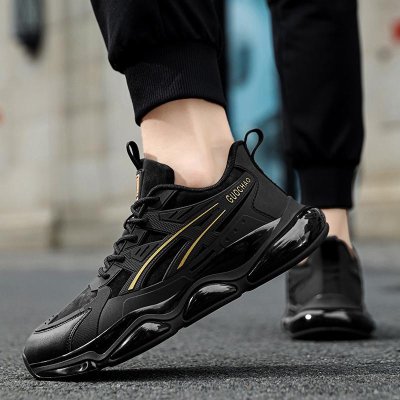 Men's Luminous Lightweight Breathable Casual Sports Shoes Soft Sole Four Seasons Comfortable Outdoor Running Shoes Male Sneakers