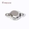 18K Gold Plated Round Magnetic Clasps Magnet End Clasp Connectors DIY For Jewelry Making Fittings DIY Necklaces Accessories
