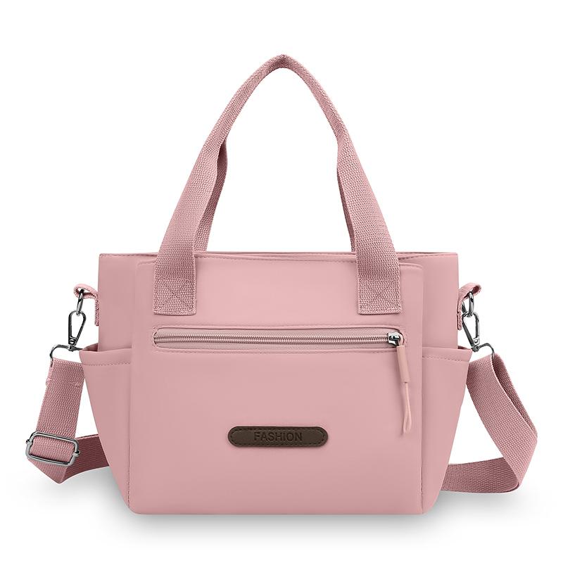 Nylon Shoulder Bag Women's Tote Bag Solid Color Portable Crossbody Bag