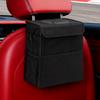 Portable Car Trash Can Leakproof Backseat Organizer Bag Waterproof Folding Trash Can Multifunctional Hanging Auto Organizer