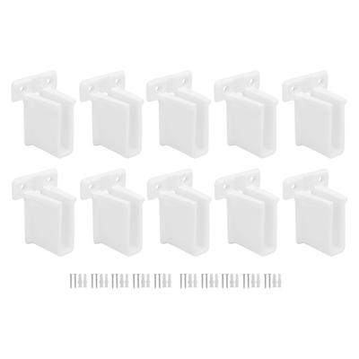 10 Set Wire Shelf End Bracket ABS Heavy Duty Wire Shelving Support Bracket for Cabinets Wardrobes