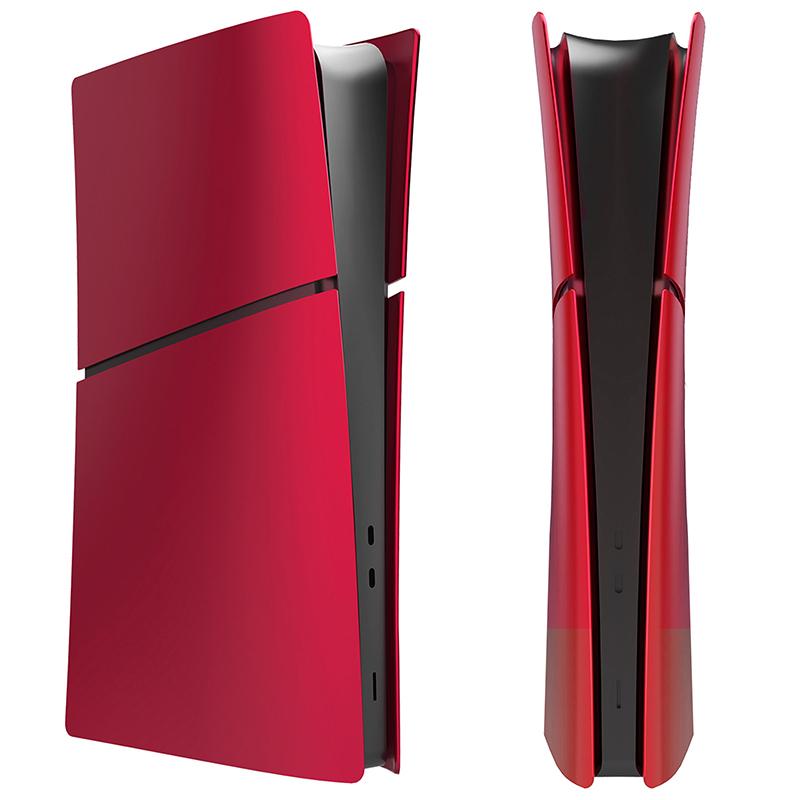 Gaming Console Replacement Dustproof Protective Cover For Ps5 Slim Replacement Skin Shell Plate Gaming Console Red Black Blue