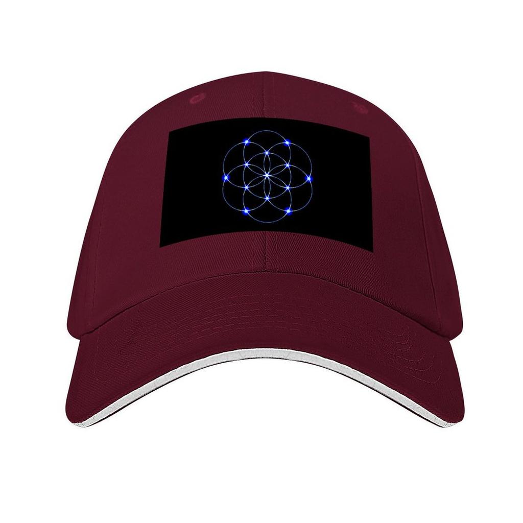 Sacred Geometry Blue Flower Of Life Baseball Cap Designer Hat Hat Unisex For The Sun Sunhat Hats For Women Unisexs