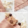 Pure Cotton Crepe Baby Crib Storage and Diaper Hanging Bag - Multiple Colors