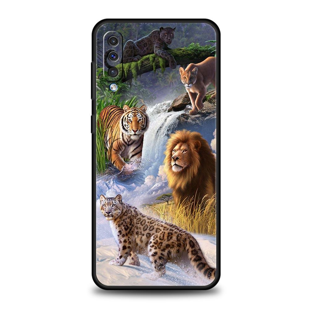 

Forest Animal Lion Tiger Case For Samsung Galaxy A12 A22 A32 5G A72 A52 A70 A50 A20e A30 A02s A10 A20s A10s A40 A04 Phone Cover Samsung A10